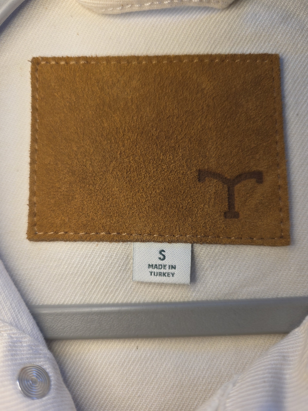 ​🤠 Tecovas "The Austin" Denim Jacket in Natural - Size Small - Picture 9 of 14